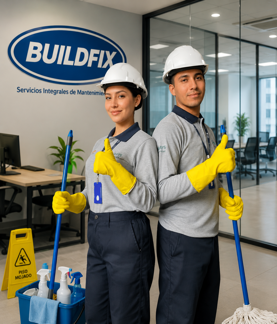 Equipo operativo de BuildFix en oficina